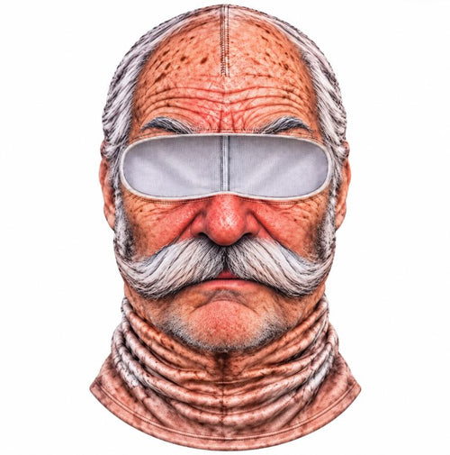 Grandpa Mask – Funny Old Man Face Ski Mask
